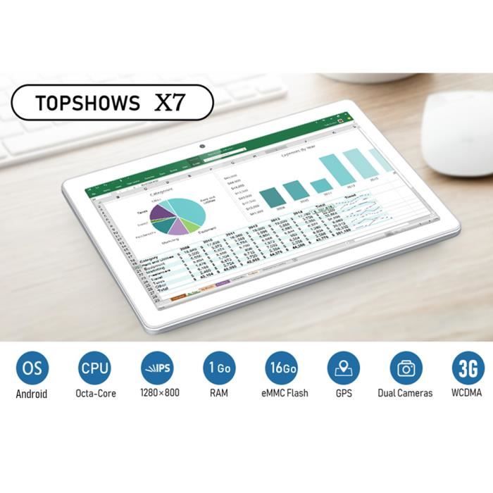 Tablette tactile 3G - Tablette 10"IPS -Stockage1