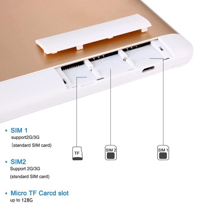 Tablette tactile 3G - Tablette 10"IPS -Stockage2