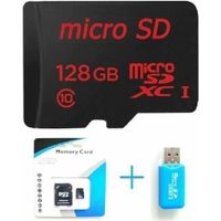 CARTE MÉMOIRE carte mémoire 128 Go Micro SD classe 128Go 10 + SD CARTE MÉMOIRE carte mémoire 128 Go Micro SD classe 128Go 10 + SD