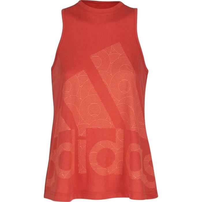 ADIDAS Débardeur Logo Cool Tank - Femme - Orange corail