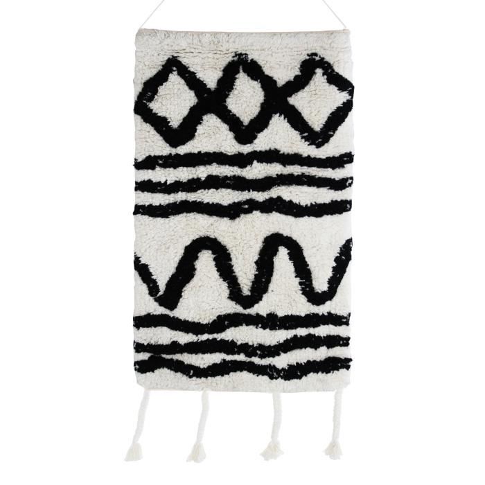 Tissage / Suspension murale berbère Ethno - 40 x 80 cm - Beige