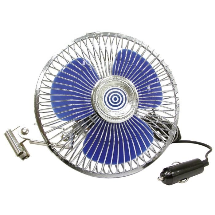 Ventilateur 24v métal, sur bras oscillant, 15,3cm
