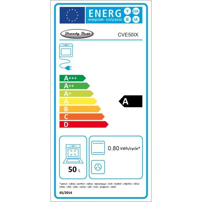 Brandy Best CVE50IX Cuisinière 50x60cm vitrocéramique1