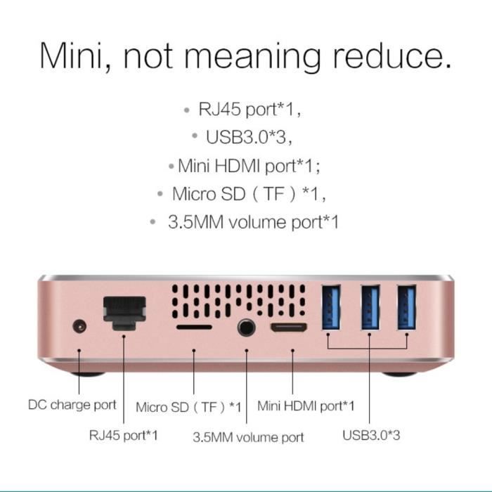  V13 - Windows 10 Mini PC, Intel 2.2GHz, RAM:1