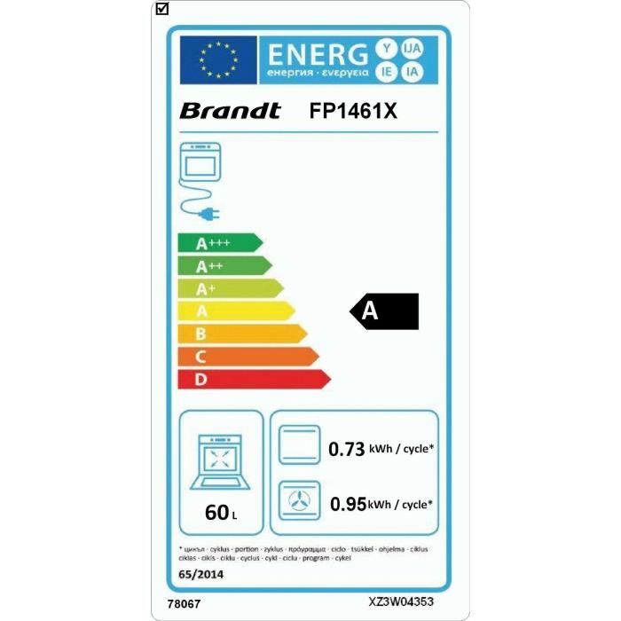  FP1461X - Four électrique encastrable multifonction2