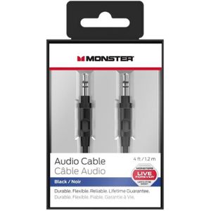 MONSTER Câble audio stéréo multilingue 1m20 noir AUT SBW