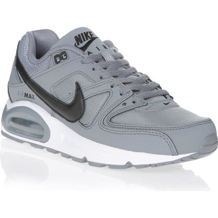 NIKE Baskets Air Max Command Gris et Blanc Homme