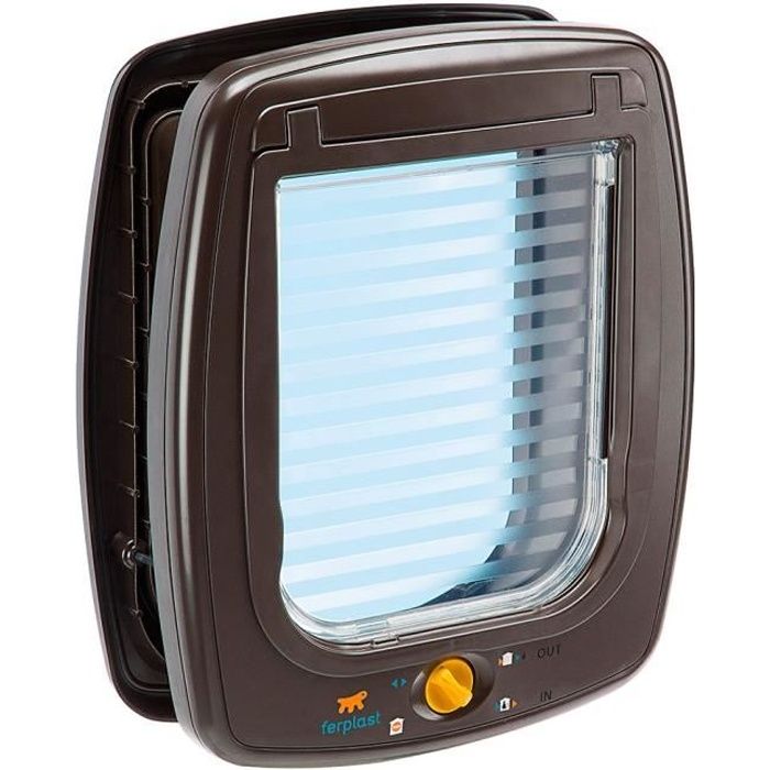 FERPLAST Chatiere plastique Swing 262 x 102 x 312 cm Marron Pour grand chat et petit chien