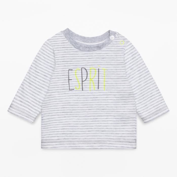 ESPRIT T-Shirt Rayé Gris Bébé Garçon