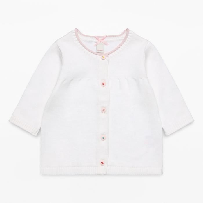 ESPRIT Cardigan Blanc et Beige Bébé Fille