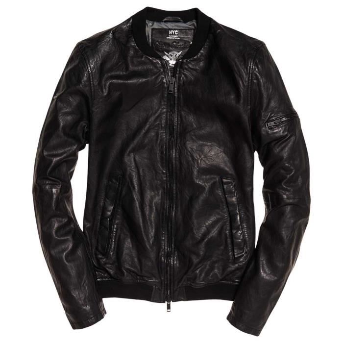 Vêtements Bomber Blousons Washed Homme Superdry Leather RpwBzq