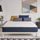 Matelas AURA 140x200 cm en Blue Latex® + mémoire d