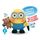LES MINIONS Peluche Electronique Berceuse Bob 25 c