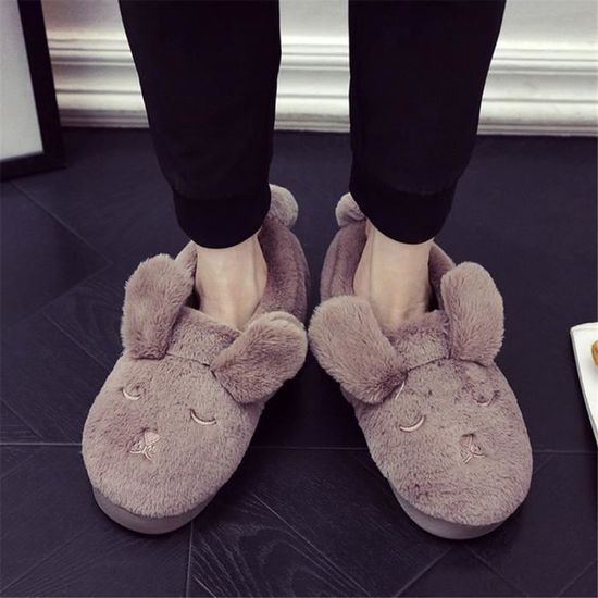 Hommes confort luxe chaussons Cuir veritable