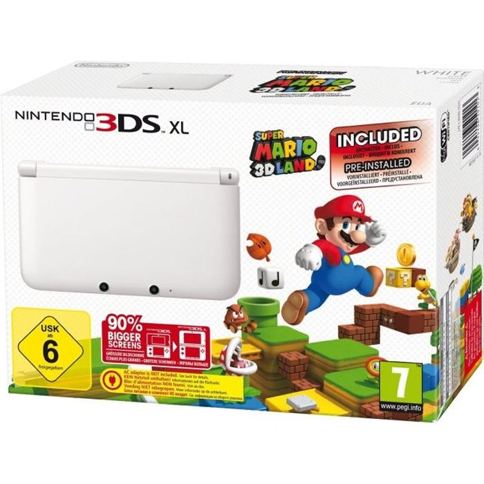 NINTENDO 3DS XL BLANCHE + SUPER MARIO 3D LAND   Achat / Vente DS