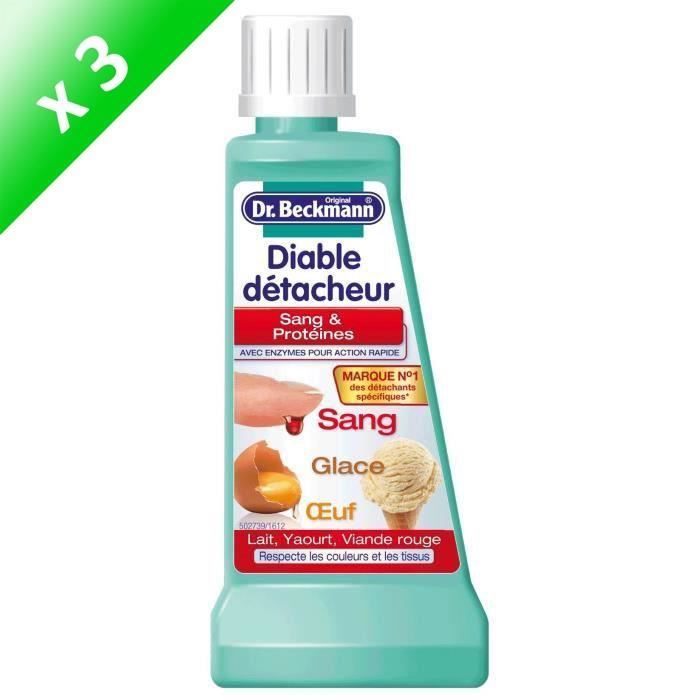DR BECKMANN Diables détacheur sang et protéines - 50 ml - Lot de 3