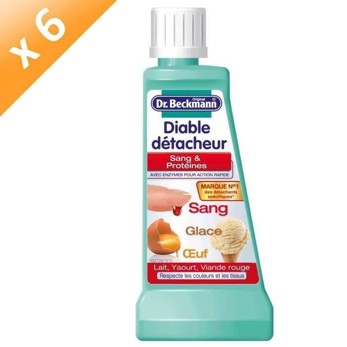 DR BECKMANN Diables détacheur sang et protéines - 50 ml - Lot de 6