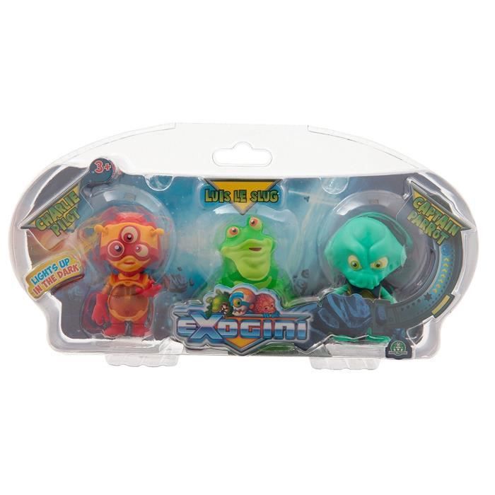EXOGINI Captain Parrot, Louis Le Slug & Charlie Pilot