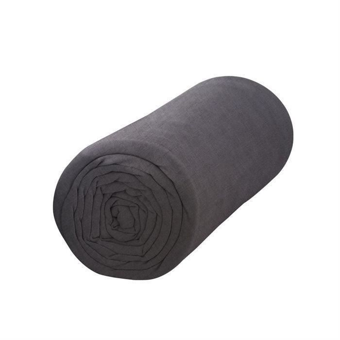 TODAY Drap housse jersey 100% coton - 90x190 cm - Canon de fusil