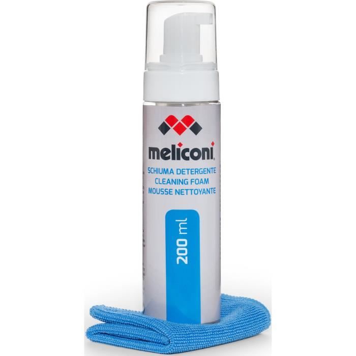 MELICONI C-200 FOAM Mousse nettoyante 200mL avec chiffon microfibre