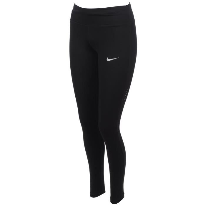 NIKE Pantacourt de running Power Essential Dri Fit - Femme - Noir
