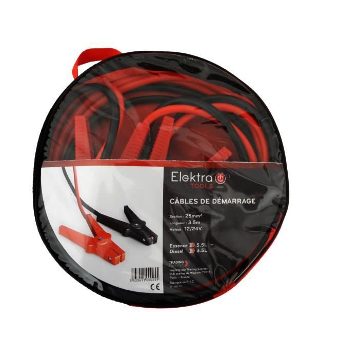ELEKTRA TOOLS Câble de démarrage 25mm²