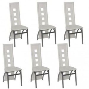 Lot De 6 Chaises De Salle A Manger Design Quatro Achat Vente