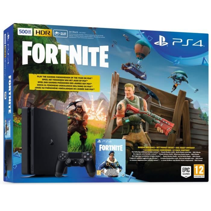 PS4 500 Go Noire + Fortnite