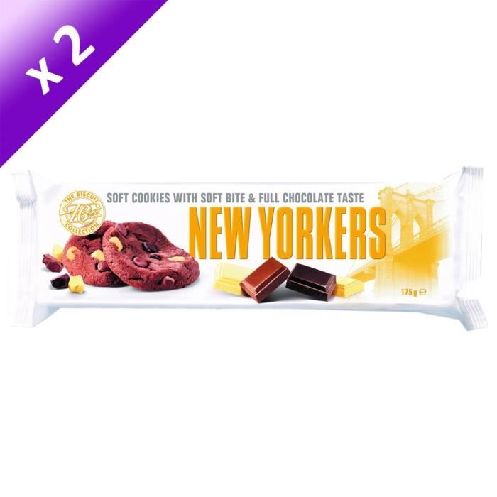 NEW YORKERS Cookies MŒlleux aux 3 Chocolats - 175 g x2