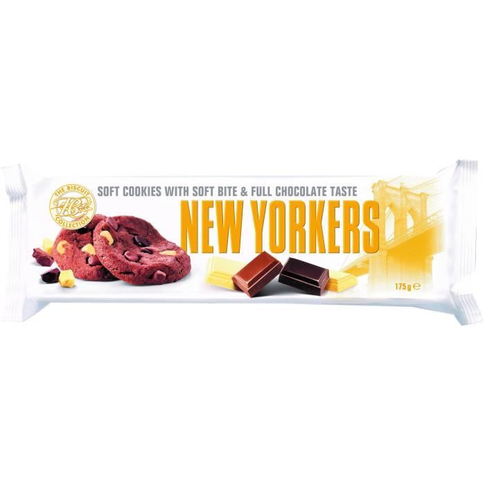 NEW YORKERS Cookies MŒlleux aux 3 Chocolats - 175 g