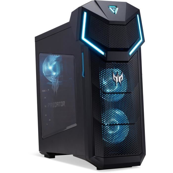 Unité Centrale Gamer - ACER Predator PO5-610 - Core i7-8700 - RAM 16Go - Stockage 1To HDD + 256Go SSD - RTX 2080 - Windows 10