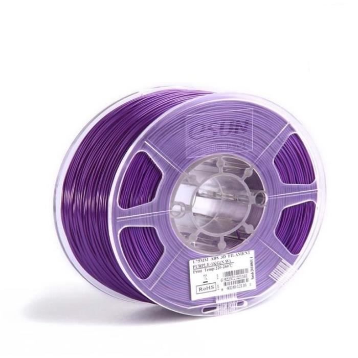 ESUN Filament pour Imprimante 3D ABS ESUN - Thermosensible Violet / Rose - 1,75 mm - 500g
