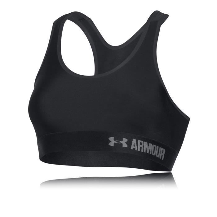 UNDER ARMOUR Brassière Mid Solid Noir Femme