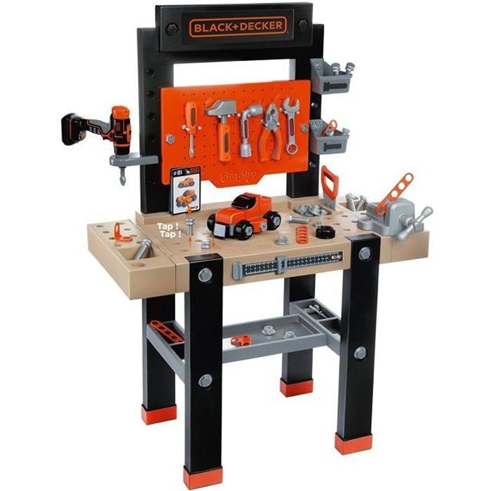 SMOBY Black & Decker Etabli Bricolo Center +92 Acs