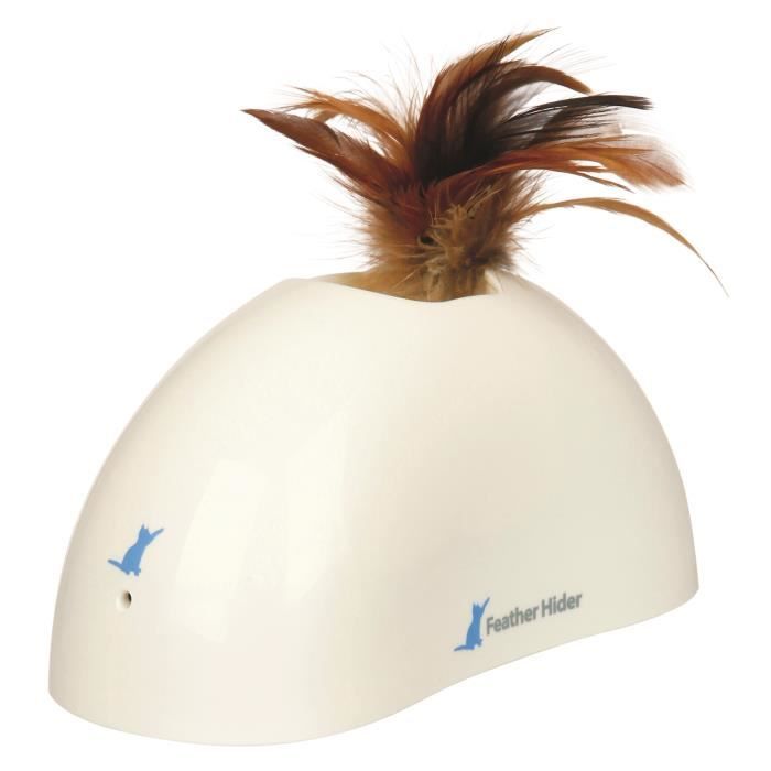 TRIXIE Jouet Feather Hider avec détecteur de mouvement - 15x7x8 cm - Pour chat