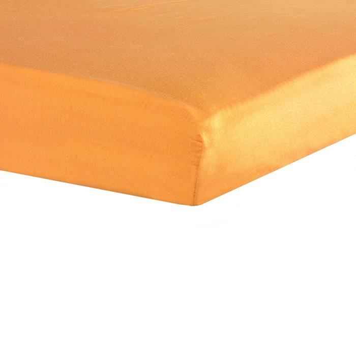 TROIS KILOS SEPT Drap housse - 40x80 cm - Orange