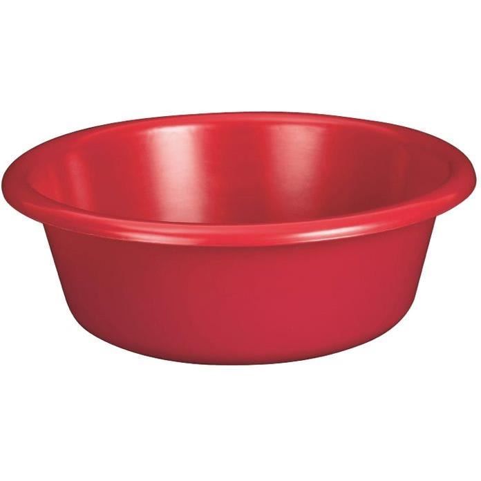 Bassine De Vaisselle HEGA Florencia 50 Cm - 25L - Plastique Rouge/Bleu/Vert - Sans BPA