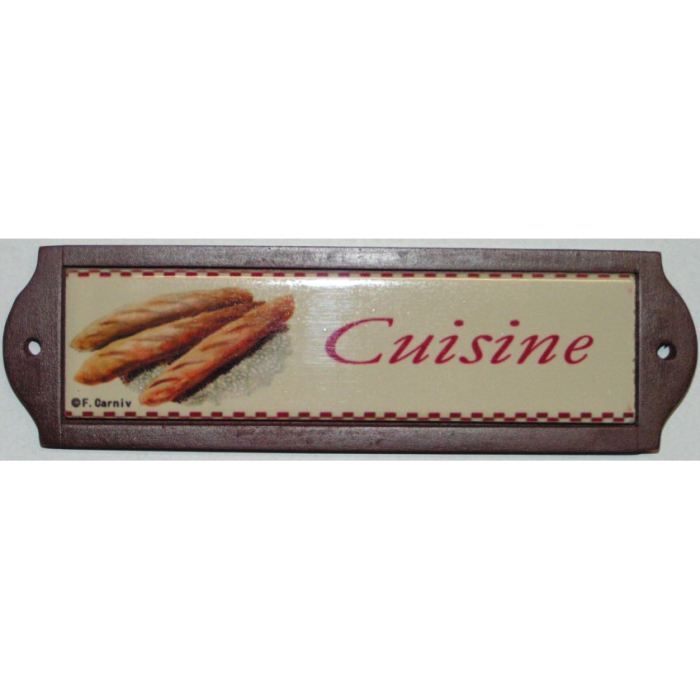 PLAQUE METAL DE PORTE CERAMIQUE CUISINE   Plaque métal de Porte pour