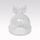 Cadeau d'assiette mini cloche verre papillon