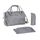 BADABULLE Sac à langer Bowling Gris Prune