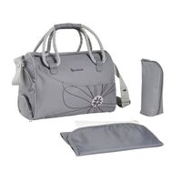 SAC À LANGER BADABULLE Sac à langer Bowling Gris Prune SAC À LANGER BADABULLE Sac à langer Bowling Gris Prune