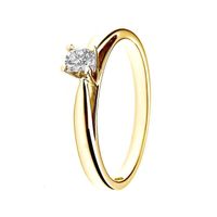 BAGUE - ANNEAU DIAMOND LANE Bague Solitaire Or Jaune 750° et Diam BAGUE - ANNEAU DIAMOND LANE Bague Solitaire Or Jaune 750° et Diam