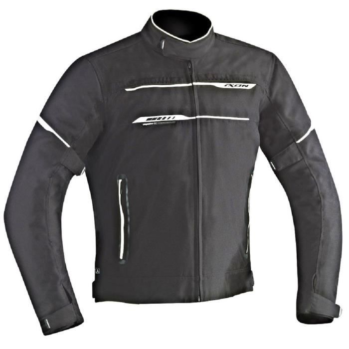 IXON Blouson Moto Tissu Zetec HP Noir et Blanc