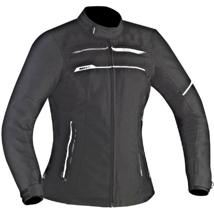 IXON Blouson Moto Tissu Zetec Lady HP Noir et Blanc