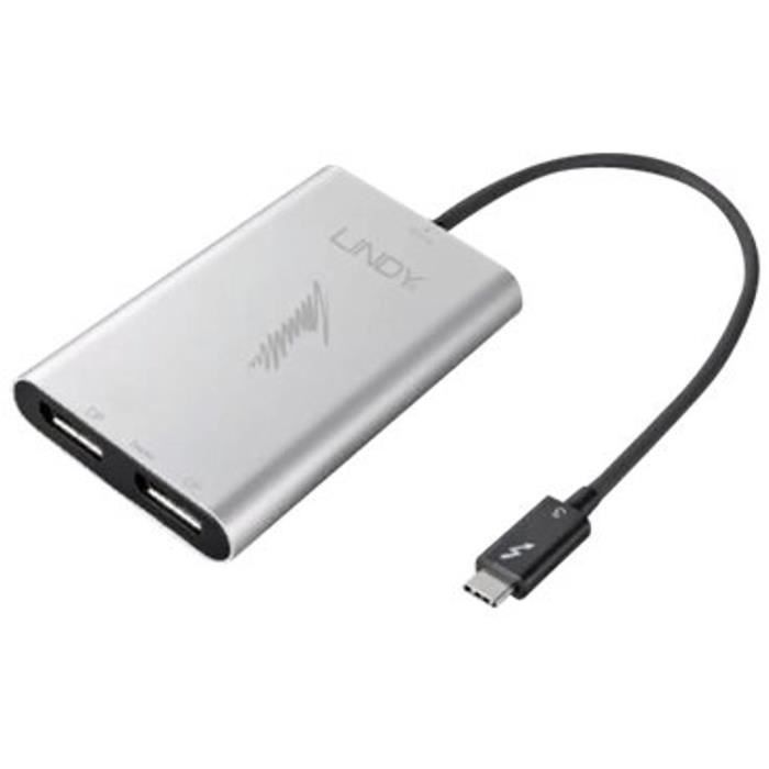 LINDY Adaptateur Thunderbolt 3 vers Dual DisplayPort