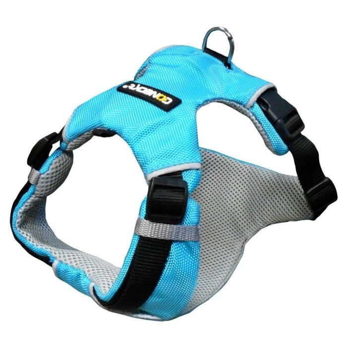 NUM'AXES Harnais Sport Coneck'T - L : 80-105cm - Bleu - Pour chien