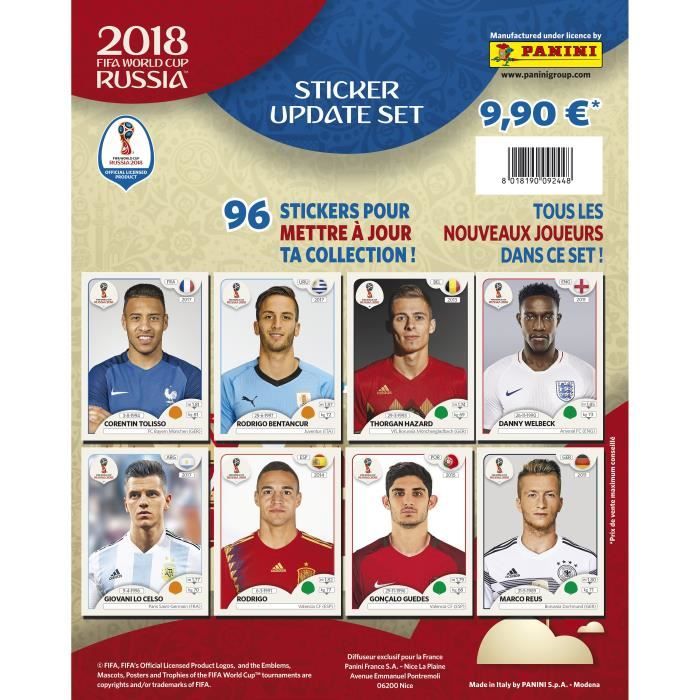 PANINI COUPE DU MONDE 2018 Album + 5 Pochettes + 3 Pochettes Gratuites