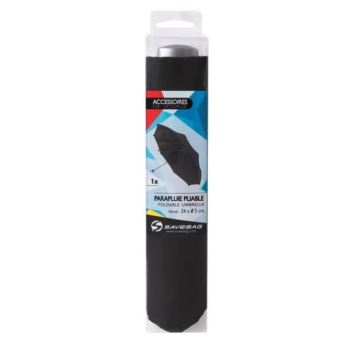 SAVEBAG Parapluie pliable - Noir