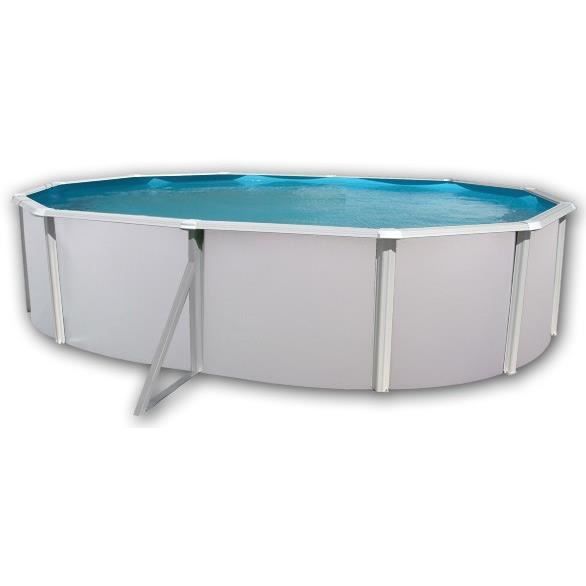 PRESTIGIO Piscine ovale en acier 550x366x132cm