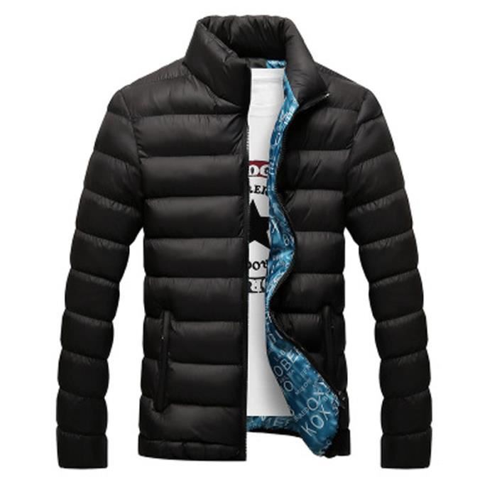 Et Velours Col Hiver Doudoune Montant Plus Homme Décontractée Automne Couleur Légère Unie qt7xYwzp